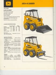 j24 skid steer specs|jd24 skid steer loader.